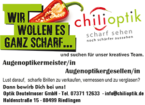 Stellenanzeige Chili Riedlingen